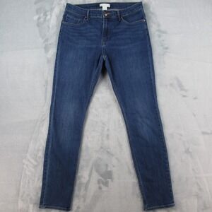 HM Womens High Rise Skinny Jeans Dark Wash Blue Denim Size 10 P/N‎ 0562245 9